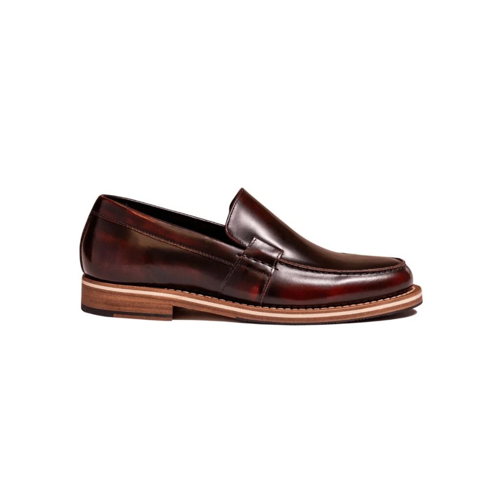 Helm | The Wilson Loafer Shoes in Burgundy